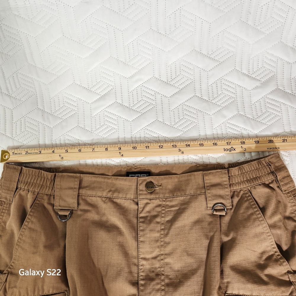CQR Tactical Pants Mens 40x30 Brown Excellent Ripstop Cargo Work Trouser Stealth - Picture 6 of 16